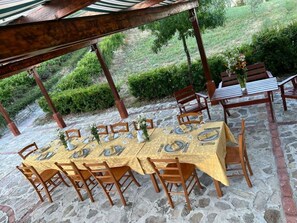 Furniture, Plant, Table, Chair, Outdoor Table, Shade, Wood, Outdoor Furniture, Leisure, Tree