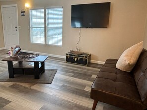 Living Room with 55" Roku TV - Enjoy Pahrump Vacation House#1 