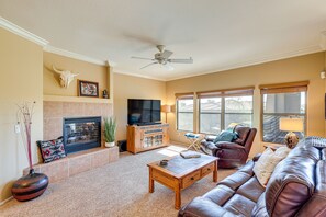 Living Room | 2nd-Floor Condo | In-Unit Laundry