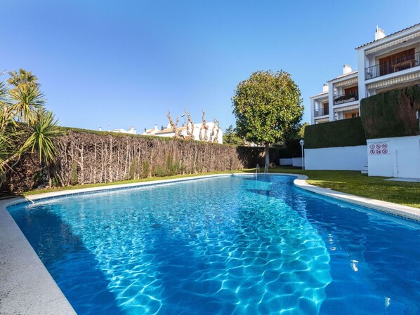 Blau, Schwimmbad, Wohngebiet, Zuhause, Estate, Resort, Wohnung, Hazienda, Villa, Villa