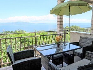 Sky, Plant, Furniture, Property, Table, Chair, Building, Umbrella, Cloud, Outdoor Furniture
