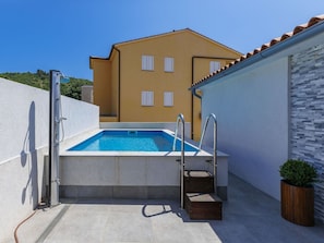 Piscine, Sol, Sol, Composite, Tuile, Loisir, Béton, Ombre, Mobilier De Jardin, Plate-Forme