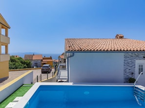 Bleu, Piscine, Zone Résidentielle, Composite, Balcon, Recours, Villa, Ville Resort, Hôtel, Eco Hôtel
