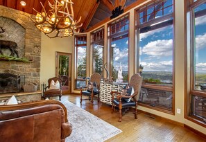Take in Those Views Through the Floor to ceiling Windows in the Living Room