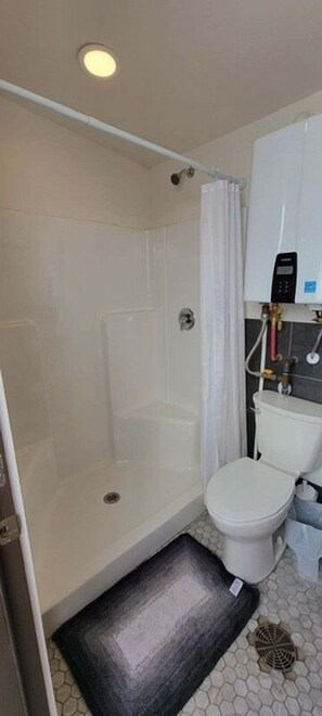 Private bathroom with shower