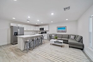 Fully equipped kitchen with coffee bar