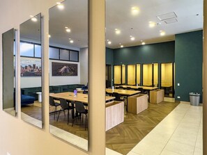 Interior entrance