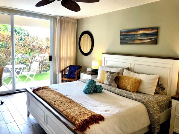 New bedroom furniture with King medium firm memory foam mattress. 

