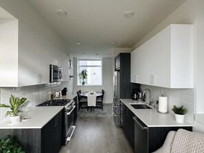 2nd Floor - Stainless Steel Kitchen.