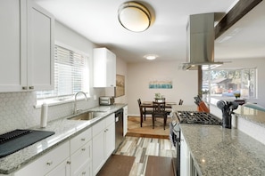 Gorgeous updated and renovated kitchen and dining space 