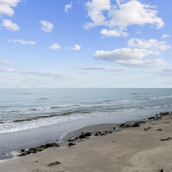 Beach across the street.