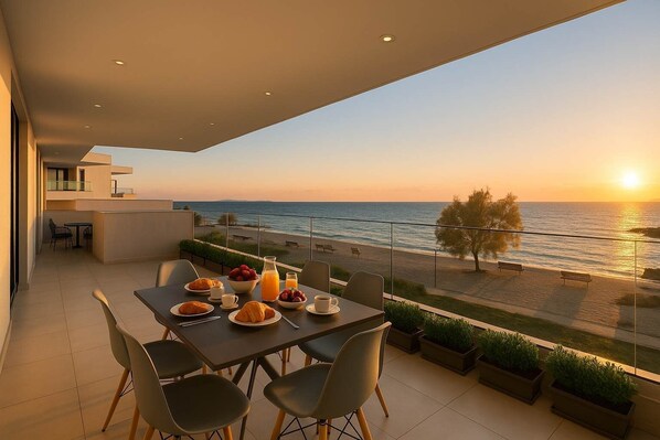 Private balcony of the house
