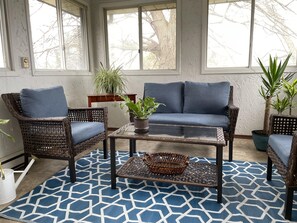 Relax in the sunroom