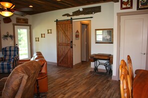 Great room/kitchen facing the master bedroom and bathroom