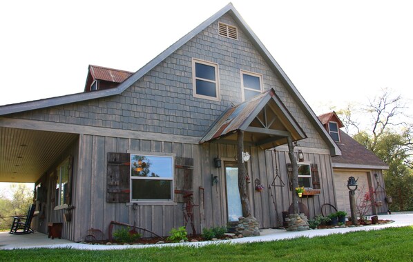 Welcome to our rustic-style country cottage! Come on in and sit for a while