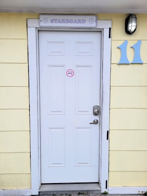 Each cottage has a private entrance and electronic door lock