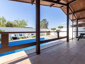 Flooring, Floor, Swimming Pool, Furniture, Resort, Composite Material, Door, Shade, Eco Hotel, Apartment