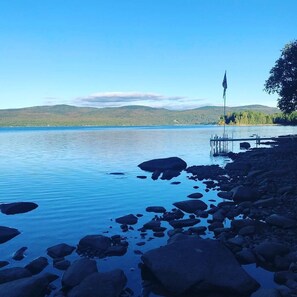 View of the lake from the property