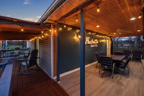 Wrap around patio with ample seating and beautiful views.