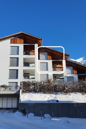 Zuhause, Winter, Einfrieren, Abstellgleis, Schnee, Balkon