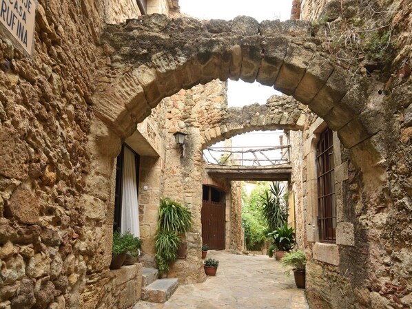 Plant, Grass, Landscape, Sky, Facade, Rural Area, Stone Wall, Arch, Brick, Ancient History