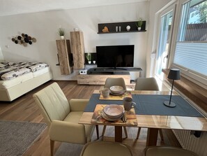 Table, Couch, Furniture, Picture Frame, Building, Living Room, Studio Couch, Wood, Window, Interior Design