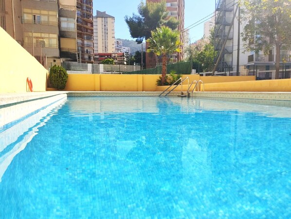 Water, Sky, Cloud, Property, Swimming Pool, Seaside Resort, Azure, Blue, Building, Outdoor Furniture