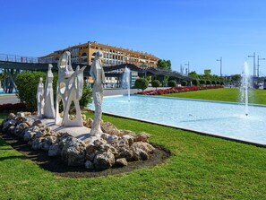 Sky, Water, Plant, Tree, Leisure, Grass, Landscape, Urban Design, Sculpture, Art
