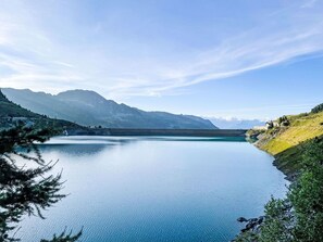 Blue, Water, Mountainous Landforms, Water Resources, Mountain, Body Of Water, Natural Landscape, Hill, Highland, Mountain Range