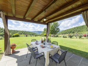 Plant, Property, Sky, Furniture, Table, Shade, Porch, Chair, Tree, Flowerpot
