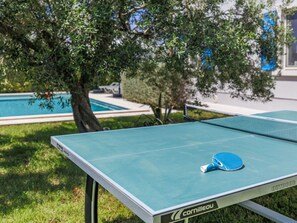 Table, Plant, Window, Blue, Azure, Shade, Rectangle, Tree, Grass, Outdoor Furniture