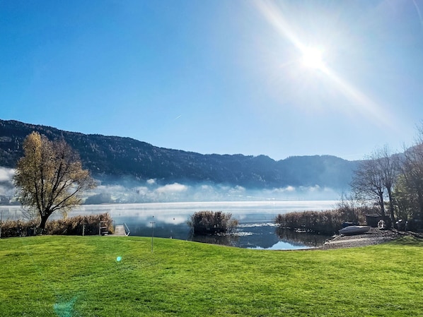 L'Eau, La Nature, Paysage Naturel, Paysage, Colline, Banque, Lac, Réflexion, Matin, Lumière Du Soleil