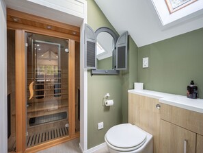 Interior Design, Flooring, Wood, Plumbing Fixture, Floor, Ceiling, Home, Bathroom, Plumbing, Door