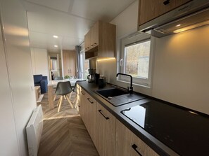 Cabinetry, Countertop, Sink, Interior Design, Kitchen, Wood, Building, Chair, Flooring, Floor