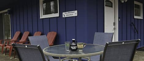 Enjoy your favorite beverage on this peaceful deck