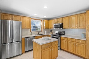 Spacious kitchen with upgraded appliances
