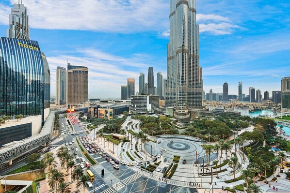 City View: Experience stunning skyline views from your rental, just steps from Dubai's top attractions!