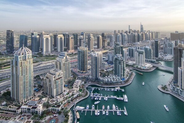 Stunning City View: Bask in breathtaking skyline vistas from your private balcony oasis!