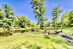 Another walkway and Pond Bouthouse