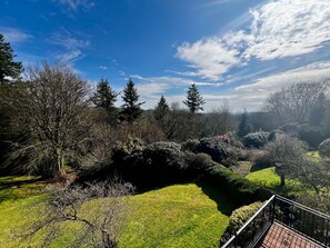 View from the first floor bedroom across the downs. 