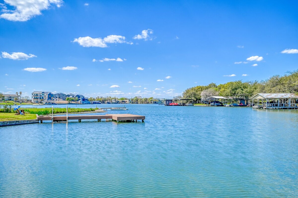 New Listing! Luxury Lakefront Home Lake LBJ + Game Rm