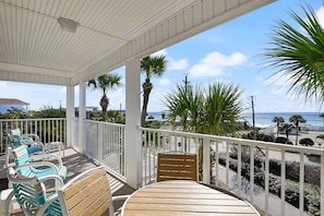 Private porch and eating area.