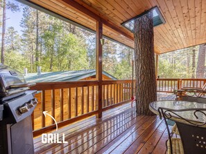 Fire up the grill and enjoy cooking in the great outdoors. Whether you're preparing a casual lunch or a full dinner, the grill on this deck provides the perfect setting for memorable meals sha