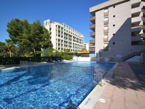 Sky, Cloud, Water, Building, Plant, Azure, Tree, Swimming Pool, Condominium, Shade