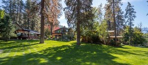 Home is located on far right. Shares yard with 2 other rentals.