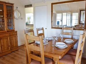 Dining Area | Bacton Seaview Bungalow, Bacton