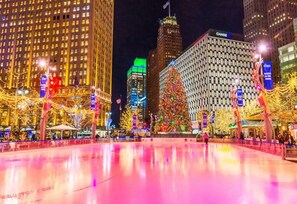 Public Square (Holiday Lights & Ice skating)- 2 min walk to rapid station 