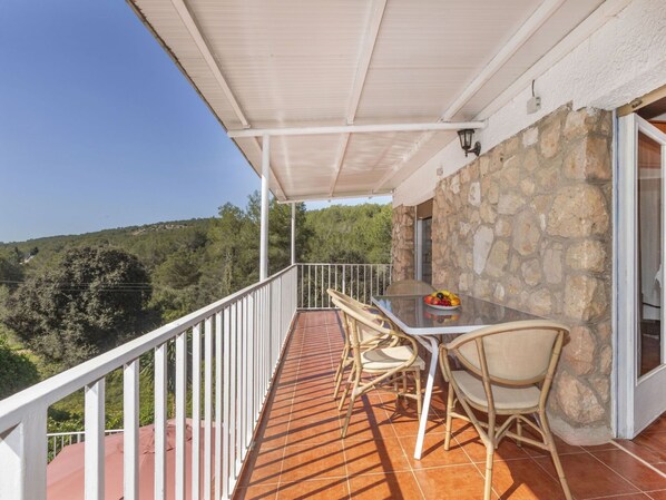 Furniture, Floor, Ceiling, Wood Stain, Hardwood, Porch, Chair, Shade, Home Appliance, Balcony