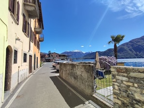 Sky, Water, Building, Cloud, Window, Azure, Mountain, Plant, Wood, House