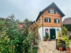 Flower, Plant, Sky, Building, Window, Flowerpot, Houseplant, House, Cottage, Landscape